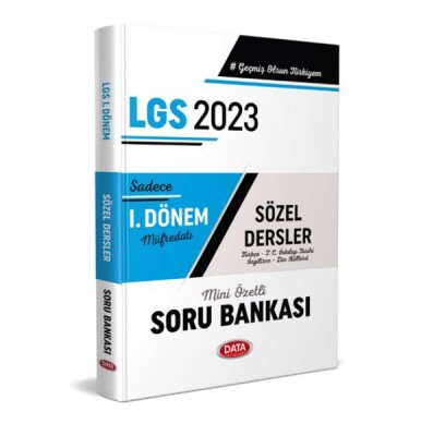 Data 2023 Lgs I. Dönem Sözel Dersler Soru Bankası - Data Yayınları