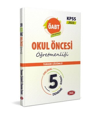 Data 2023 Öabt Okul Öncesi Öğretmenliği Tamamı Çözümlü 5 Deneme Sınavı - Data Yayınları