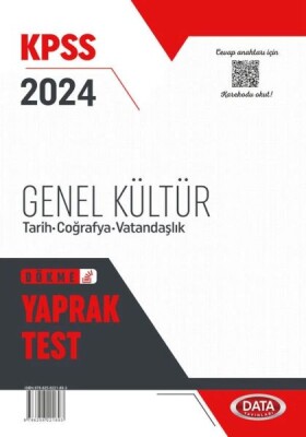 Data 2024 Kpss Genel Kültür Yaprak Test - Data Yayınları