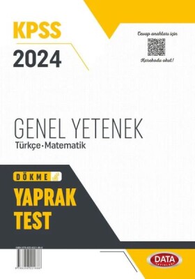 Data 2024 Kpss Genel Yetenek Yaprak Test - Data Yayınları