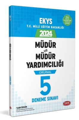 Data 2024 Meb Ekys Müdür Ve Müdür Yardımcılığı 5 Deneme Sınavı - Data Yayınları