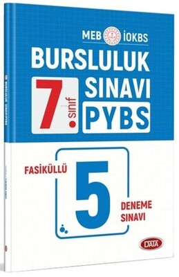 Data 7. Sınıf Bursluluk PYBS Sınavı Fasiküllü 5 Deneme Sınavı - Data Yayınları