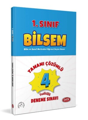 Data Bilsem 1. Sınıf Tamamı Çözümlü 4 Fasikül Deneme Sınavı - Data Yayınları