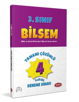 Data Bilsem 3. Sınıf Tamamı Çözümlü 4 Fasikül Deneme Sınavı - Data Yayınları