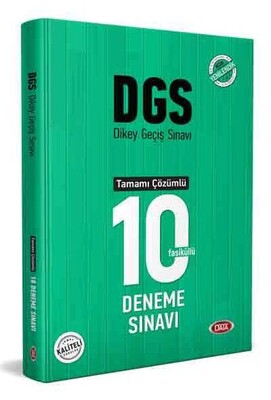 Data DGS Çözümlü 10 Fasikül Deneme Sınavı - Data Yayınları