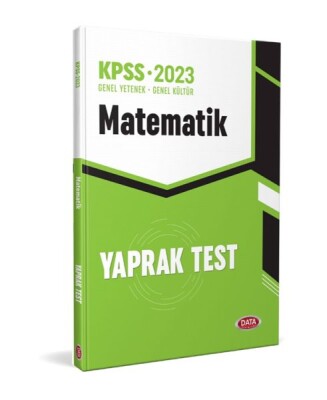 Data Kpss Matematik Yaprak Test - Data Yayınları