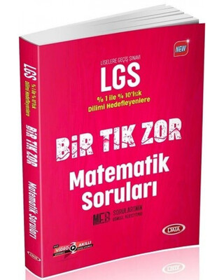 Data LGS Bir Tık Zor Matematik Soruları (Yeni) - Data Yayınları