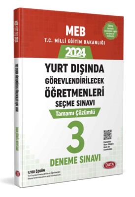 Data Meb Yurt Dışında Görevlendirilecek Öğretmenleri Seçme Sınavı Tamamı Çözümlü 3 Deneme Sınavı - 1