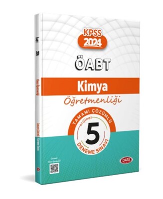 Data Öabt Kimya Öğretmenliği Tamamı Çözümlü 5 Deneme Sınavı - Data Yayınları