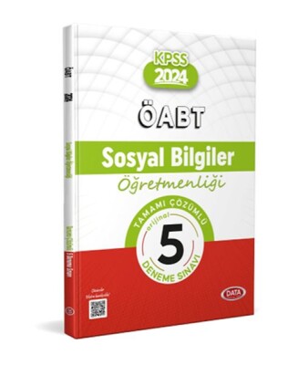 Data Öabt Sosyal Bilgiler Öğretmenliği Tamamı Çözümlü 5 Deneme Sınavı - Data Yayınları