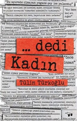 ... Dedi Kadın - Bilim Ve Sanat Yayınları