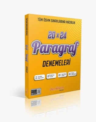 Denklem Paragraf 20 x 24 Deneme - Denklem Yayınları