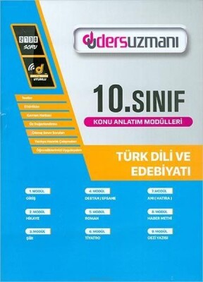 Ders Uzmanı 10. Sınıf Türk Dili ve Edebiyatı Konu Anlatım Modülleri (Yeni) - DersUzmanı