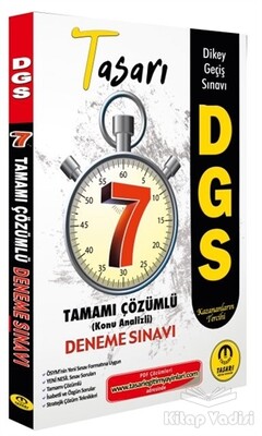 DGS Tamamı Çözümlü Konu Analizli Deneme Sınavı 7 Fasikül - Tasarı Akademi Yayınları