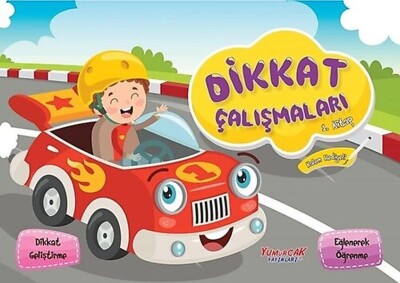 Dikkat Çalışmaları 1. Kitap (Kalem Hediyeli) - Yumurcak Yayınları