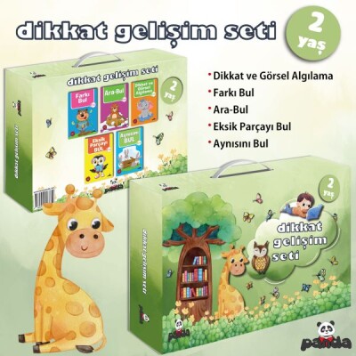 Dikkat Gelişim Seti 2 Yaş - Beyaz Panda Yayınları