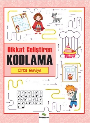 Dikkat Geliştiren Kodlama - Orta Seviye - Bookalemun Yayınevi