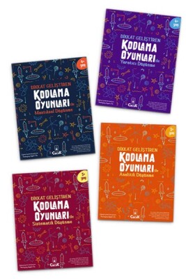 Dikkat Geliştiren Kodlama Oyunları Serisi (4 Kitap) - Floki Çocuk