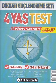 Dikkati Güçlendirme Seti 4 Yaş Test - Adeda Yayıncılık