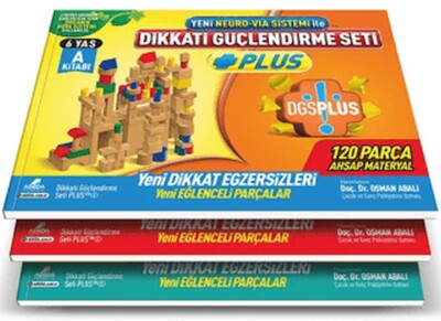 Dikkati Güçlendirme Seti Plus 6 Yaş Kitap - Adeda Yayıncılık