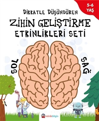 Dikkatle Düşündüren Zihin Geliştirme Etkinlikleri Seti (4 Kitap Takım) - Minik Bilgin