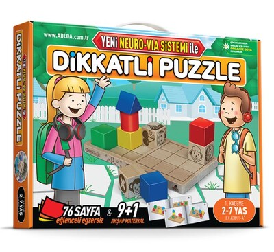 Dikkatli Puzzle İlk Adım (2-7 Yaş) - Adeda Yayıncılık