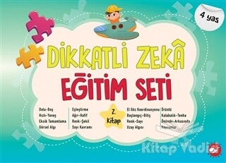 Dikkatli Zeka Eğitim Seti 2. Kitap (4 Yaş) - Beyaz Balina Yayınları