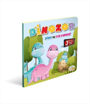 Dinozor Dino Ve Kız Kardeşi 3 Boyutlu - 0-6 Yaş Yayınları