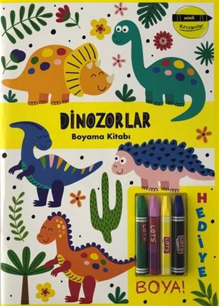 Doğan Egmont Yayıncılık - Dinozorlar Boyama Kitabı - Minik Ressamlar