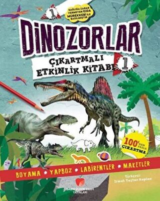 Dinozorlar Çıkartmalı Etkinlik Kitabı 1 - 1