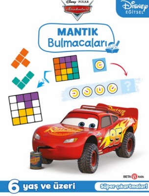 Disney Eğitsel Arabalar Çıkartmalı Mantık Bulmacaları - Beta Kids