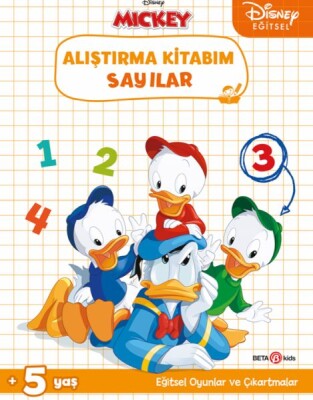 Disney Eğitsel Çıkartmalı Alıştırma Kitabım Sayılar - Beta Kids