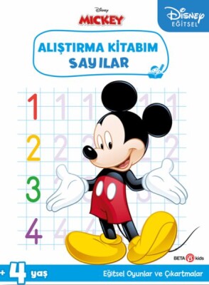 Disney Eğitsel Çıkartmalı Mickey Alıştırma Kitabım - Beta Kids