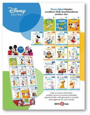 Disney Eğitsel Standı (120 Kitap) - Beta Kids