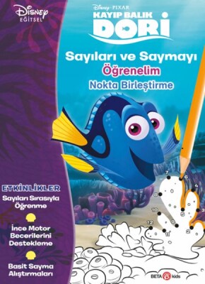 Disney Kayıp Balık Dori Sayıları ve Saymayı Öğrenelim Nokta Birleştirme - Beta Kids