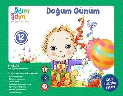 Doğum Günüm - 12. Ay Gelişim Kitabı - Adım Adım Bebek Eğitimi