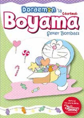 Doraemonla Çıkartmalı Boyama Şeker Bombası - Altın Kitaplar Yayınevi