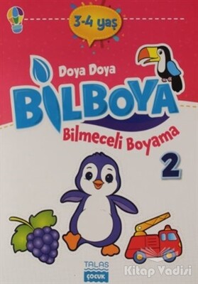 Doya Doya Bil Boya Bilmeceli Boyama 2 (3-4 Yaş) - Talas Yayınları