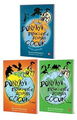 Dünyayı Bisikletle Dolaşan Çocuk Seti (3 Kitap Takım) - Beyaz Balina Yayınları