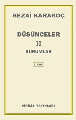 Düşünceler - 2 Kurumlar - Diriliş Yayınları