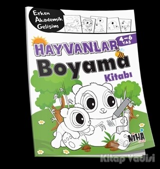 EAG Hayvanlar Boyama Kitabı 4-6 Yaş - Niha Çocuk