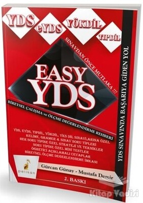 Easy YDS Bireysel Çalışma ve Ölçme Değerlendirme Rehberi - Pelikan Yayıncılık