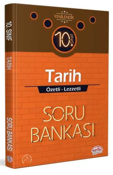 Editör Yayınları - Editör 10. Sınıf Tarih Özetli Lezzetli Soru Bankası