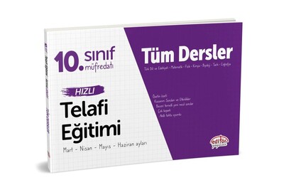 Editör 10. Sınıf Tüm Dersler Hızlı Telafi Eğitimi - Editör Yayınları