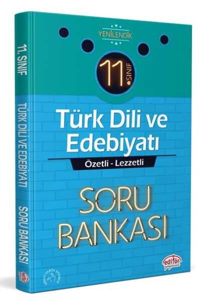 Editör Yayınları - Editör 11. Sınıf Türk Dili ve Edebiyatı Özetli Lezzetli Soru Bankası
