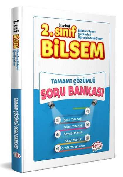 Editör Yayınları - Editör 2. Sınıf Bilsem Çözümlü Soru Bankası (Yeni)