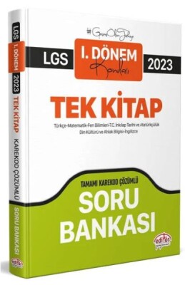 Editör 2023 LGS 1. Dönem Tüm Dersler Soru Bankası (Karekod Çözümlü) - Editör Yayınları