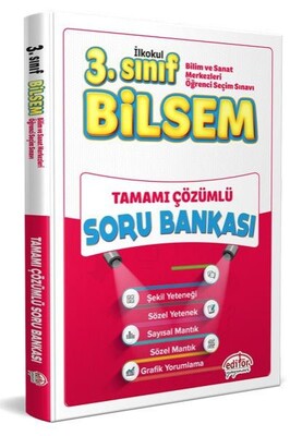 Editör 3. Sınıf Bilsem Tamamı Çözümlü Soru Bankası - Editör Yayınları