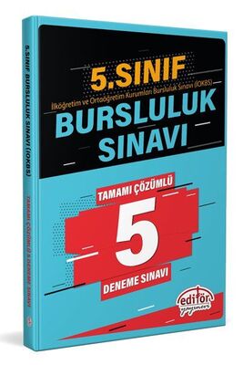 Editör 5. Sınıf Bursluluk Sınavı Çözümlü 5 Deneme Sınavı - 1