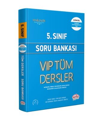 Editör 5. Sınıf VIP Tüm Dersler Soru Bankası Mavi Kitap - 1